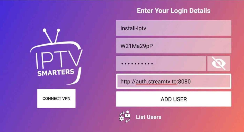 Android IPTV installation guide etape 3